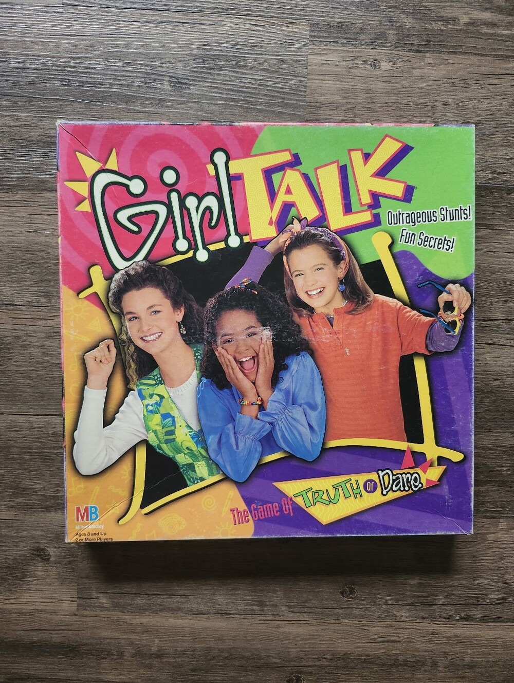 Vintage 1995 Girl Talk Truth Or Dare Board Game